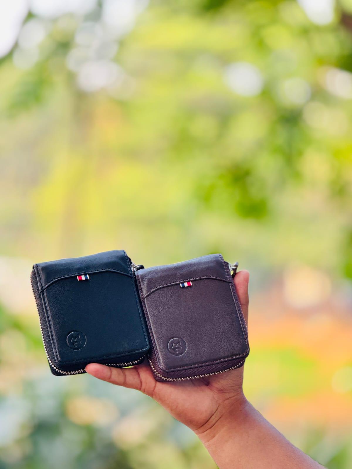 Premium Zipper Leather Wallet | প্রিমিয়াম জিপার লেদার মানিব্যাগ