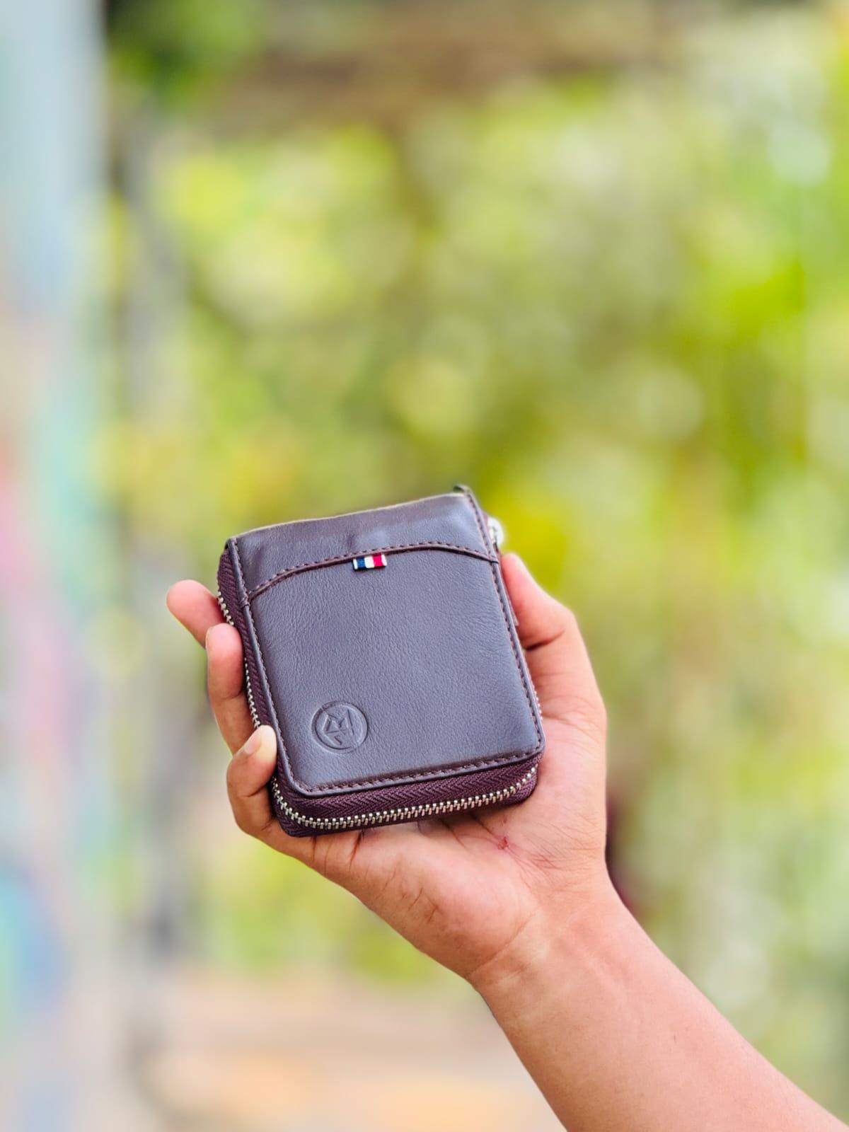 Premium Zipper Leather Wallet | প্রিমিয়াম জিপার লেদার মানিব্যাগ